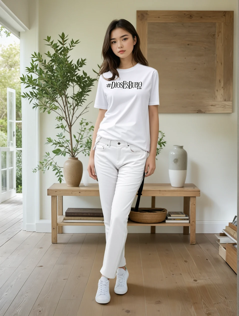 #DiosEsBueno - Classic White T Shirt