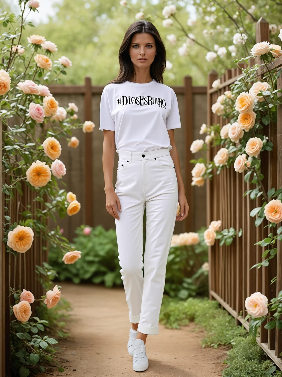 #DiosEsBueno – Classic White T-Shirt | Ships Fast